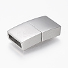 304 Stainless Steel Magnetic Clasps with Glue-in Ends STAS-F130-46P-1