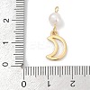 Natural Cultured Freshwater Pearl & Brass Pendants KK-U062-16G-3