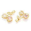 Brass Micro Pave Cubic Zirconia Charms LS-KK-N254-227G-2
