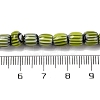 Handmade Lampwork Chevron Beads Strands LAMP-K041-01A-25-5