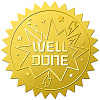 34 Sheets Well Done Self Adhesive Gold Foil Embossed Stickers DIY-WH0509-040-1