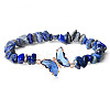Fashionable Natural Lapis Lazuli Chips Beaded Bracelets TI6720-7-1