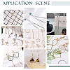 Ring & Bar Drop Earring DIY Making Kit DIY-UN0002-99-7