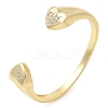 Brass Micro Pave Clear Cubic Zirconia Bracelets BJEW-M053-03G-1