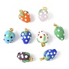 8Pcs Handmade Lampwork Pendants LAMP-FS0001-52A-3