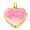 Brass Enamel Pendants KK-S401-17G-G-1