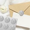 34 Sheets Silver Foil Embossed PET Picture Sticker DIY-WH0528-014-6