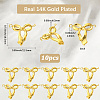 10Pcs 304 Stainless Steel Bowknot Connector Charms STAS-SC0010-53-2