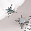 Rhinestone Star Clip-on Earrings EJEW-B116-01P-04-2