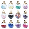 36Pcs 5 Styles Glass Pendants GLAA-YW0003-52-1