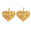 304 Stainless Steel Pendants STAS-P438-37D-G-1
