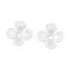 Transparent Acrylic Bead Caps X-OACR-ZX006-20-3