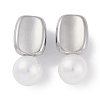 Tarnish Resistant 304 Stainless Steel Stud Earrings EJEW-C105-04P-2