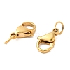 Ion Plating(IP) 304 Stainless Steel Lobster Claw Clasps STAS-AB12-G-02-2