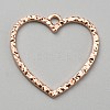 Alloy Open Back Bezel Pendants FIND-TAC0017-41B-RG-1