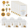 6Pcs 6 Styles Sunflower Enamel Pins JEWB-AR0001-21-1