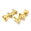 26Pcs Brass Micro Pave Cubic Zirconia Pendants KK-R218-12G-2