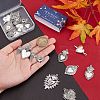 8 Styles Tibetan Style Alloy Pendants FIND-SC0010-46-3