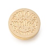 Golden Tone Wax Seal Brass Stamp Heads AJEW-U008-02G-16-2