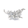 Butterfly Alloy Rhinestone Brooches for Backpack Clothes JEWB-M067-01S-2