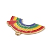 Alloy Enamel Pendants ENAM-A137-07LG-3