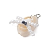 Natural Cowrie Shell & Glass Seed Beads Pendants PALLOY-MZ00323-4
