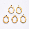 PVD Vacuum Plating 201 Stainless Steel Charms LS-STAS-R105-O-G-2
