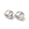 Brass Micro Pave Cubic Zirconia Beads KK-Q773-02P-01-2