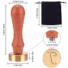 1Pc Golden Tone Brass Stamp Head DIY-CA0006-82E-2