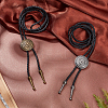 2Pcs 2 Colors PU Leather Bolo Tie NJEW-AN0001-61-7