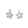 Brass Pave Clear Cubic Zirconia Charms CU-CBAD360-03P-03-1