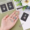 6Pcs 3 Colors Alloy Rhinestone Pendant Decoration HJEW-CA0001-26-3