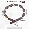 Vintage PU Leather Rivet Stitching Chain Belts with Alloy Buckles AJEW-WH20064-22A-2