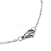 Non-Tarnish 201 Stainless Steel Bunny Pendant Necklaces LS-NJEW-T009-JN027-1-40-3