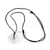 Natural Quartz Crystal Pendant Necklaces NJEW-K268-01C-2