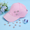 24Pcs 1-Hole Zinc Alloy Buttons FIND-PH0026-98C-4
