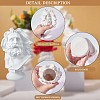 Greek Roman Style Statue Flower Pot Greek Head Planter Resin Succulent Planter Vase Makeup Brushes Container Pen Holder for Home Office Decoration ( 165*110MM ) JX094A-3