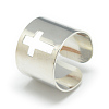 Tarnish Resistant Adjustable Stainless Steel Cuff Finger Rings X-RJEW-S038-048-2