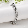 304 Stainless Steel Link Chains Bracelets BJEW-P351-02P-3