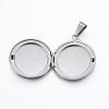 Tarnish Resistant 304 Stainless Steel Locket Pendants STAS-H389-30P-2