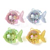 Electroplate Transparent UV Plating Acrylic Pendants OACR-I014-12-1