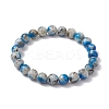 8mm Round Dyed Natural Jade Imitation K2 Stone Stretch Bracelets for Women Men BJEW-JB10494-1