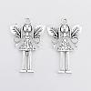 Tibetan Style Girl Alloy Big Pendants PALLOY-E391-32AS-1