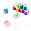 10 Rolls 10 Colors Flat Elastic Crystal Thread EW-TA0001-07-3