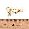 Ion Plating(IP) 304 Stainless Steel Lobster Claw Clasps STAS-AB11-G-02-3