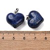 Dyed Natural Lapis Lazuli Pendants G-B188-04P-01-3