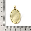 Brass Micro Pave Cubic Zirconia Pendants KK-C058-08G-3