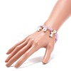 Acrylic Imitation Pearl Stretch Bracelet BJEW-JB08448-03-3
