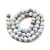 Natural Striped Stone Beads Strands G-D315-A01-01-8mm-3