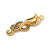 Rack Plating Brass Micro Pave Cubic Zirconia Pendants KK-U022-01A-02-2